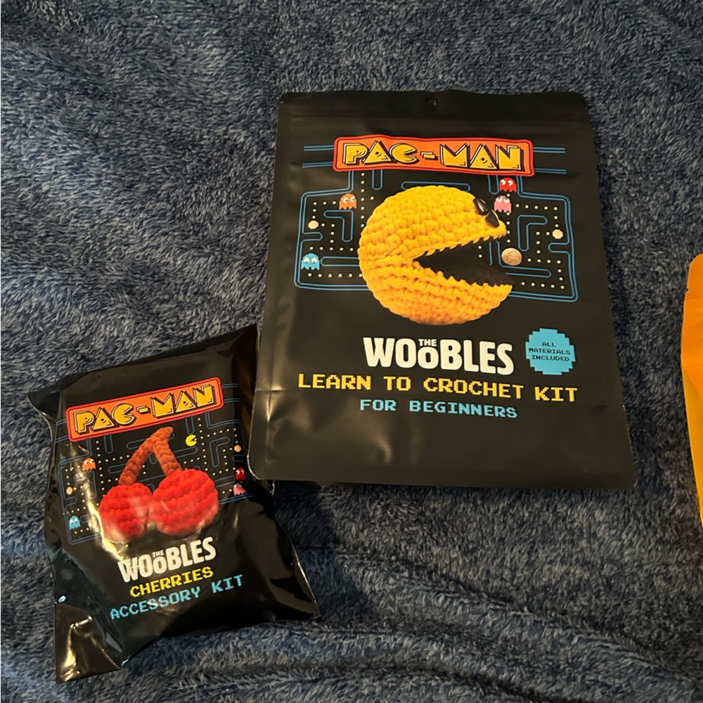 PAC-MAN and cherry Crochet Kit